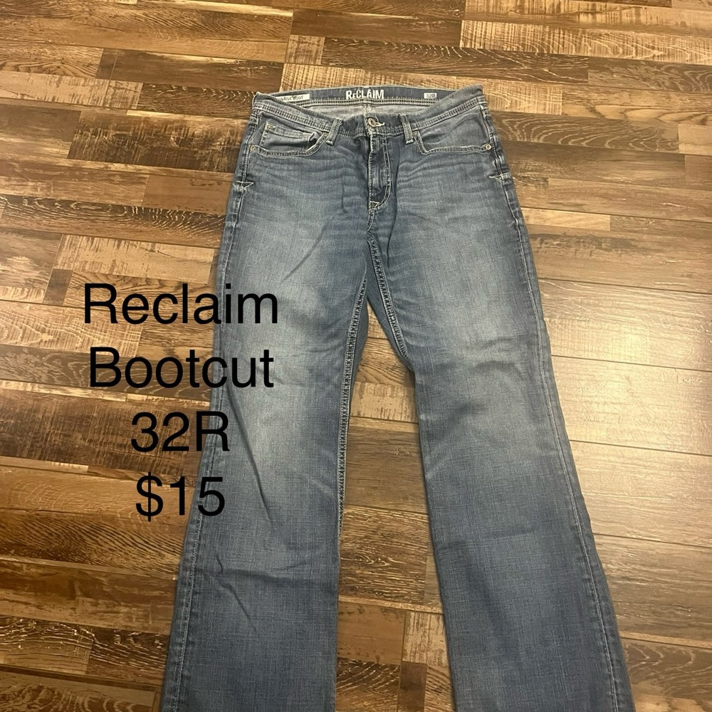 Blue Bootcut Jeans